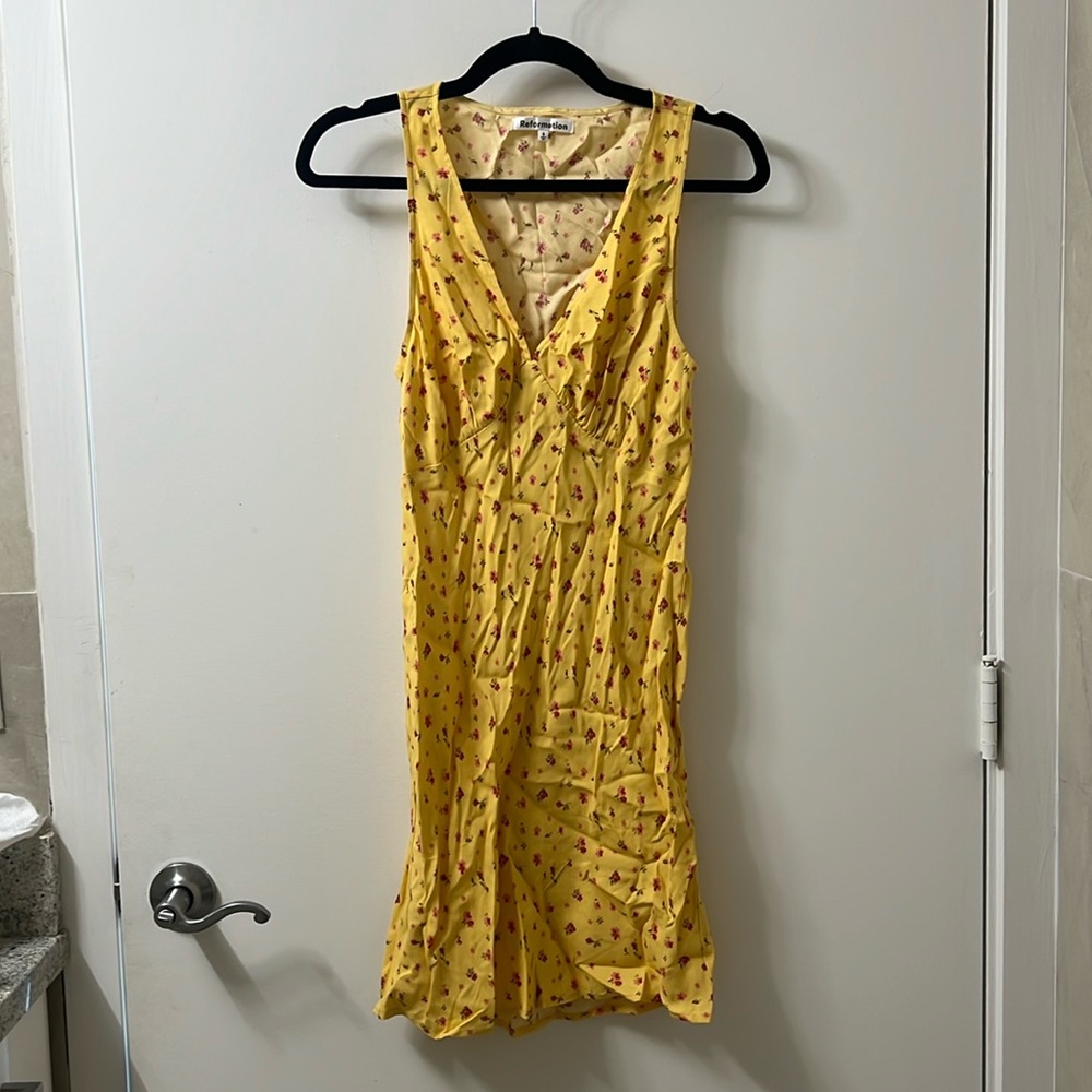 Reformation Sunny Floral Mini Dress